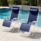 Best Choice Products Set of 2 Extra Wide Zero Gravity Lounge Chair Recliners w/ Cup Holder